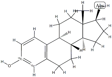 雌二醇-13C2 结构式