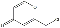 4H-Pyran-4-one,2-(chloromethyl)-(9CI) 结构式