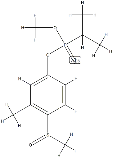 methoxy-(3-methyl-4-methylsulfinyl-phenoxy)-propan-2-yl-sulfanylidene- phosphorane 结构式