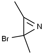 2H-Azirine,2-bromo-2,3-dimethyl-(9CI) 结构式