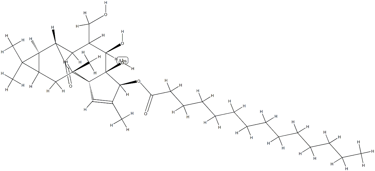 3-O-十四烷酰基巨大戟醇 结构式