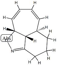 Cyclohepta[cd][2,1]benzisoxazole, 3,4,5,5a,9a,9b-hexahydro-, (5aR,9aR,9bR)-rel- (9CI) 结构式