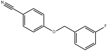 4-[(3-fluorophenyl)methoxy]benzonitrile 结构式