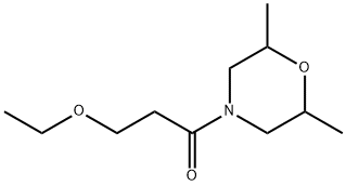 1-(2,6-Dimethyl-4-morpholinyl)-3-ethoxy-1-propanone 结构式
