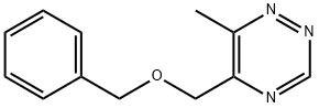 6-Methyl-5-[(phenylmethoxy)methyl]-1,2,4-triazine 结构式