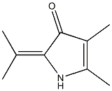 3H-Pyrrol-3-one,1,2-dihydro-4,5-dimethyl-2-(1-methylethylidene)-(9CI) 结构式