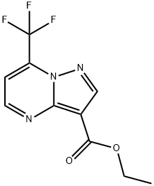 7-(三氟甲基)吡唑并[1,5-A]嘧啶-3-羧酸乙酯 结构式