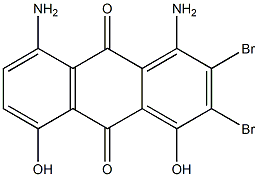 1,8-diamino-ar,ar'-dibromo-4,5-dihydroxyanthraquinone 结构式