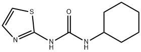 N-cyclohexyl-N'-(1,3-thiazol-2-yl)urea 结构式