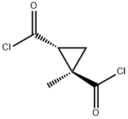 1,2-Cyclopropanedicarbonyl dichloride, 1-methyl-, trans- (9CI) 结构式