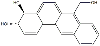 7-hydroxymethylbenz(a)anthracene-3,4-dihydrodiol 结构式