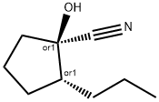 Cyclopentanecarbonitrile, 1-hydroxy-2-propyl-, (1R,2R)-rel- (9CI) 结构式