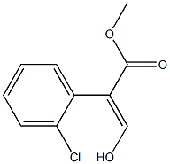 Benzeneacetic acid, 2-chloro-.alpha.-(hydroxyMethylene)-, Methyl 结构式