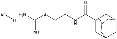 2-((Tricyclo(3.3.1.1(sup 3,7))dec-1-ylcarbonyl)amino)ethyl carbamimido thioate HBr 结构式