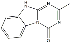1,3,5-Triazino[1,2-a]benzimidazol-4(1H)-one,2-methyl-(9CI) 结构式