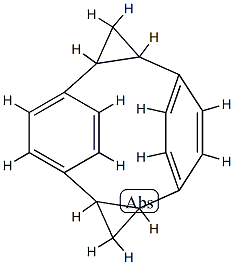 Pentacyclo[10.2.2.25,8.02,4.09,11]octadeca-5,7,12,15,17-hexaene- 结构式