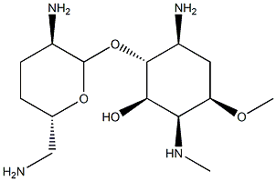 5-Amino-6-O-(2,6-diamino-2,3,4,6-tetradeoxy-α-D-erythro-hexopyranosyl)-3-O-methyl-2-(methylamino)-2,4,5-trideoxy-D-epi-inositol