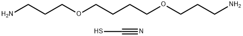 thiocyanic acid, compound with 3,3'-[butane-1,4-diylbis(oxy)]bis[propylamine] (1:1) 结构式