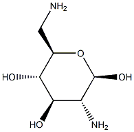 6-Amino-6-deoxy-β-D-glucosamine 结构式