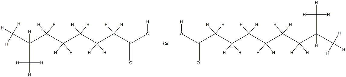 (异癸酸-O)(异壬酸-O)铜 结构式