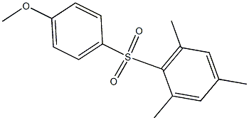 2-[(4-methoxyphenyl)sulfonyl]-1,3,5-trimethylbenzene 结构式