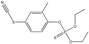 diethoxy-(2-methyl-4-thiocyanato-phenoxy)-sulfanylidene-phosphorane 结构式