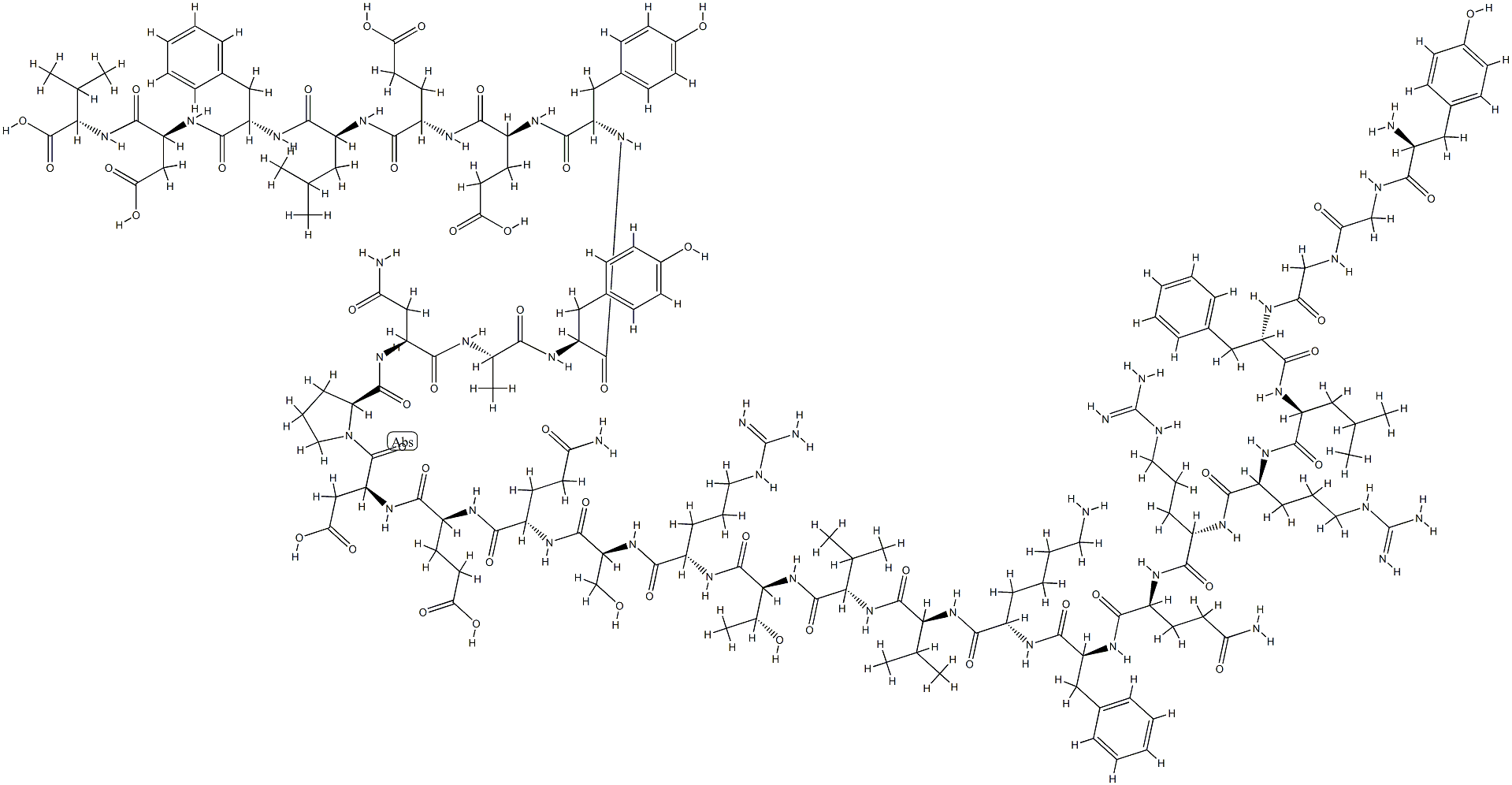 强啡肽 B(1-29) 结构式