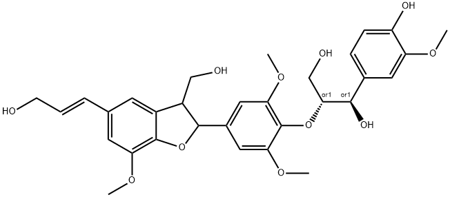 苏式-愈创木基 BETA-O-4'-脱氢二芥子醇基醚 结构式