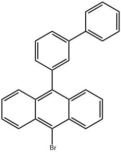9-[1,1-联苯]-3-基-10-溴蒽 结构式