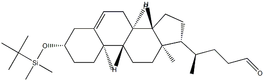(32)-3-[[(1,1-Dimethylethyl)dimethylsilyl]oxy]-chol-5-en-24-al 结构式