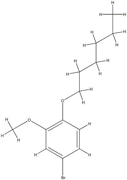 4-bromo-1-hexoxy-2-methoxybenzene 结构式