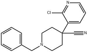 1-Benzyl-4-(2-Chloropyridin-3-Yl)Piperidine-4-Carbonitrile(WXC03107) 结构式