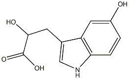 5-(hydroxy-3-indolyl)lactic acid 结构式