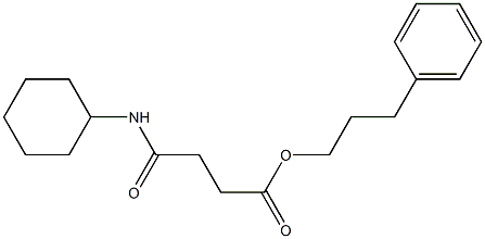 3-phenylpropyl 4-(cyclohexylamino)-4-oxobutanoate 结构式