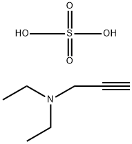 N,N-二乙基丙炔胺硫酸盐 结构式