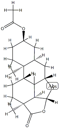 3-acetoxy-7,15-oxido-16-oxaandrostan-17-one 结构式