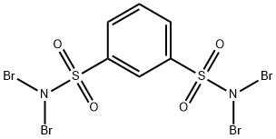 N,N,N,N'-tetrabromobenzene-1,3-disulfonamide 结构式