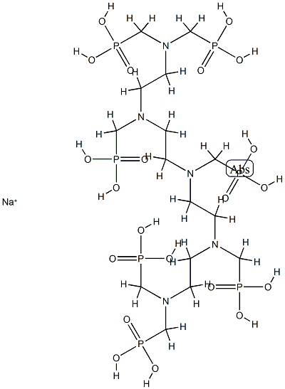 [[(phosphonomethyl)imino]bis[ethylene[(phosphonomethyl)imino]ethylenenitrilobis(methylene)]]tetrakisphosphonic acid , sodium salt 结构式