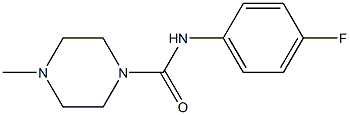 N-(4-fluorophenyl)-4-methyl-1-piperazinecarboxamide 结构式