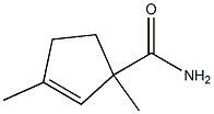 2-Cyclopentene-1-carboxamide,1,3-dimethyl-(9CI) 结构式