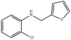 2-chloro-N-(furan-2-ylmethyl)aniline 结构式