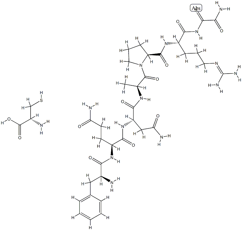 argipressin (3-9), (4-1')-disulfide Cys(6)- 结构式