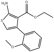 ethyl 2-amino-4-(2-methoxyphenyl)thiophene-3-carboxylate 结构式