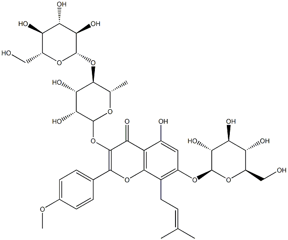 茂藿苷B 结构式