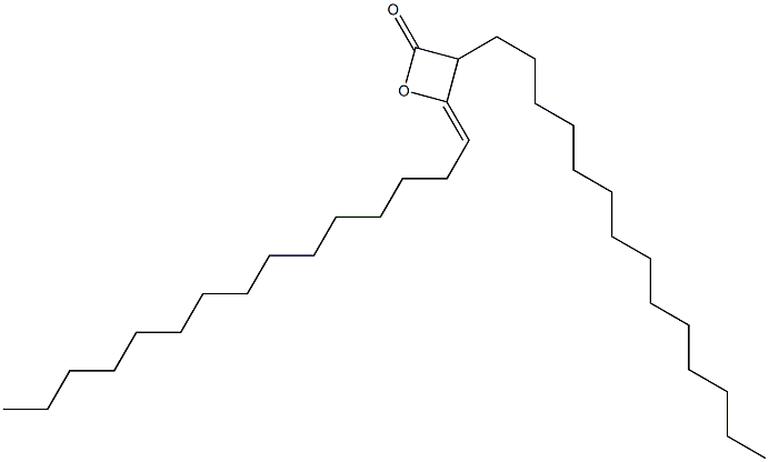 2-氧杂环丁酮 3-C12-16-烷基-4-C13-17-烷亚基衍生物 结构式