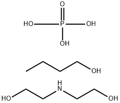 Phosphoric acid, butyl ester, compd. with 2,2'-iminobis[ethanol] 结构式