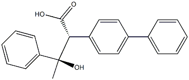 alpha-(1-Hydroxy-1-phenylethyl)-biphenylacetic acid, (R',R')-DL- 结构式