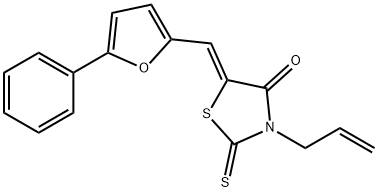 (5Z)-5-[(5-phenylfuran-2-yl)methylidene]-3-prop-2-enyl-2-sulfanylidene-1,3-thiazolidin-4-one 结构式