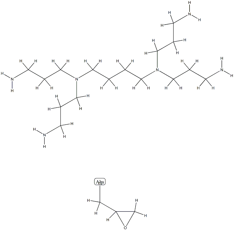 N,N,N',N'-四(3-氨基丙基)-1,4-丁二胺 2-(氯甲基)环氧乙烷聚合物 结构式