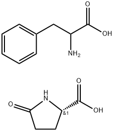 5-oxo-L-proline, compound with 3-phenyl-DL-alanine (1:1) 结构式